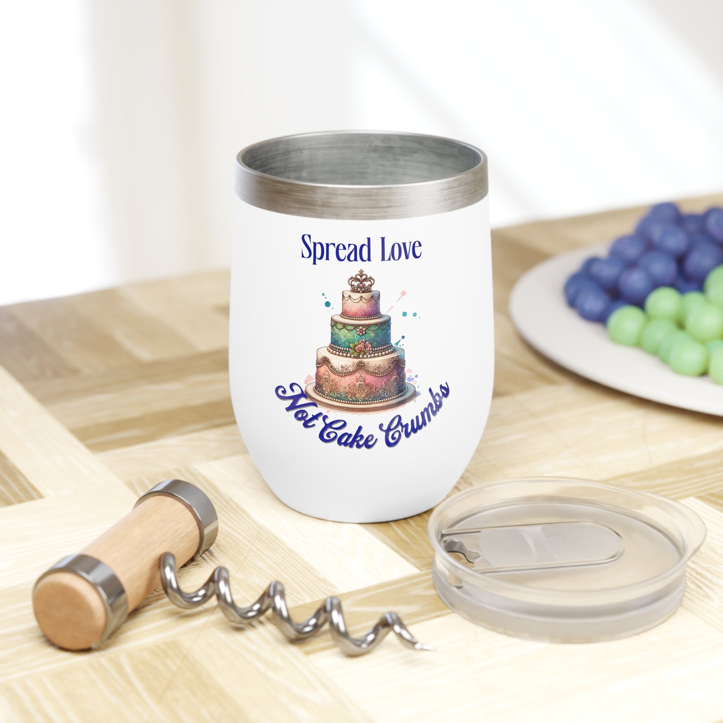 Spread Love Not Cake Crumbs - Wedding Tumbler