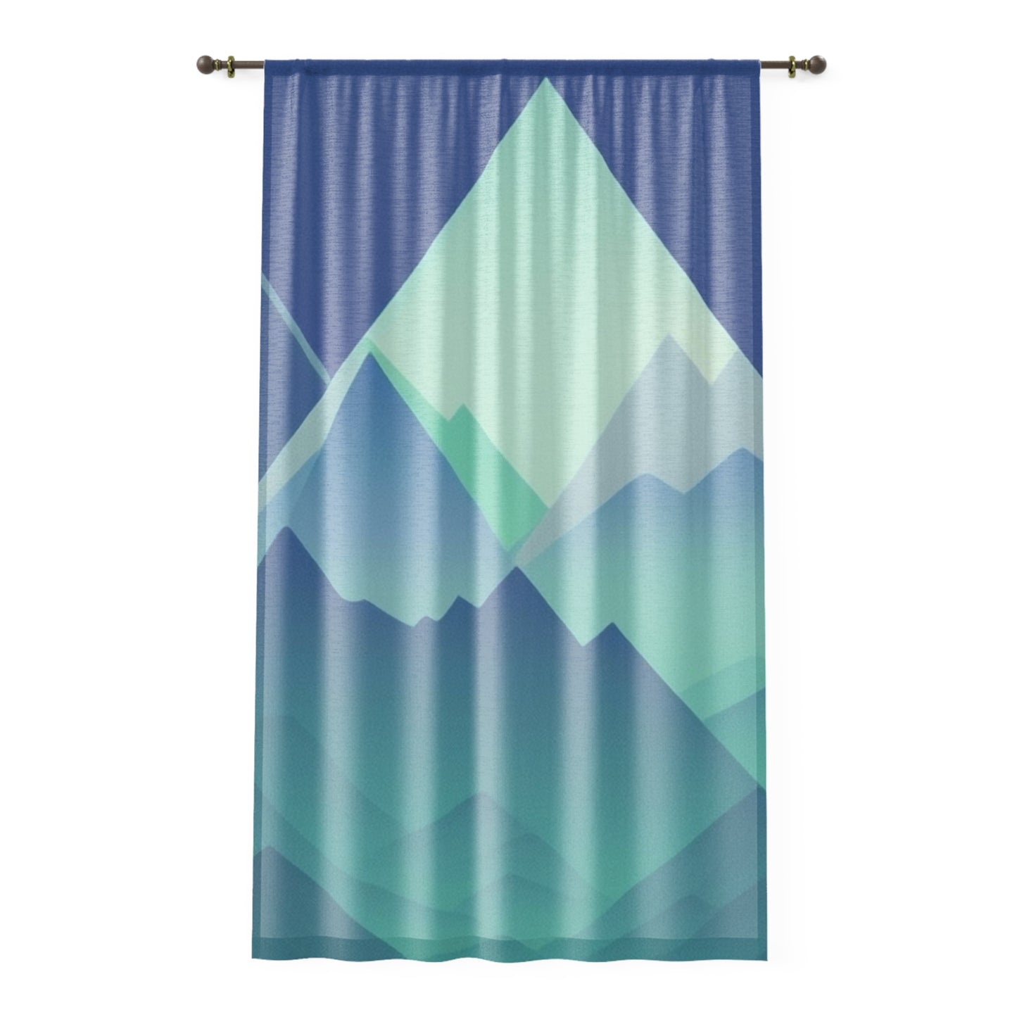 Abstract Mountain Window Curtain