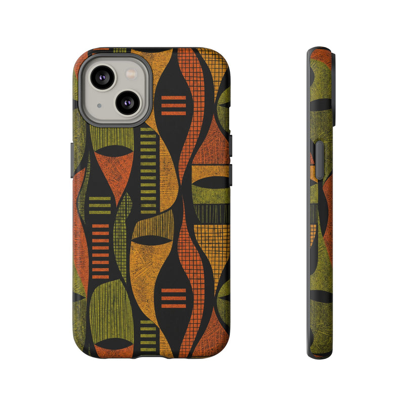 Geometric African-Inspired Tough Phone Case