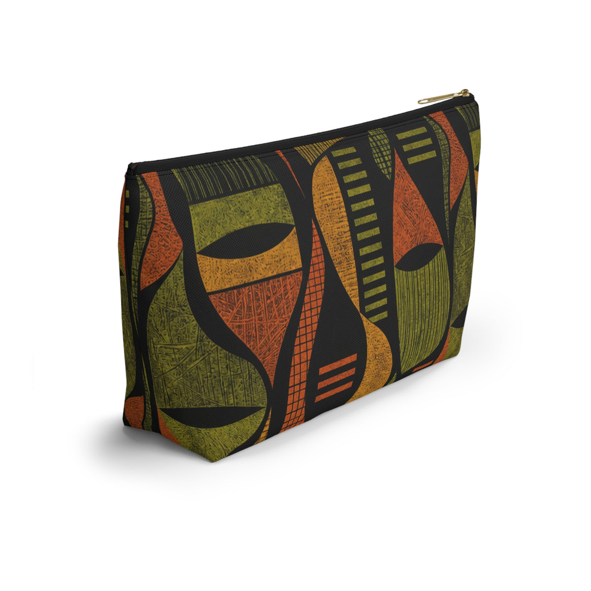 Retro Abstract Geometric Accessory Pouch