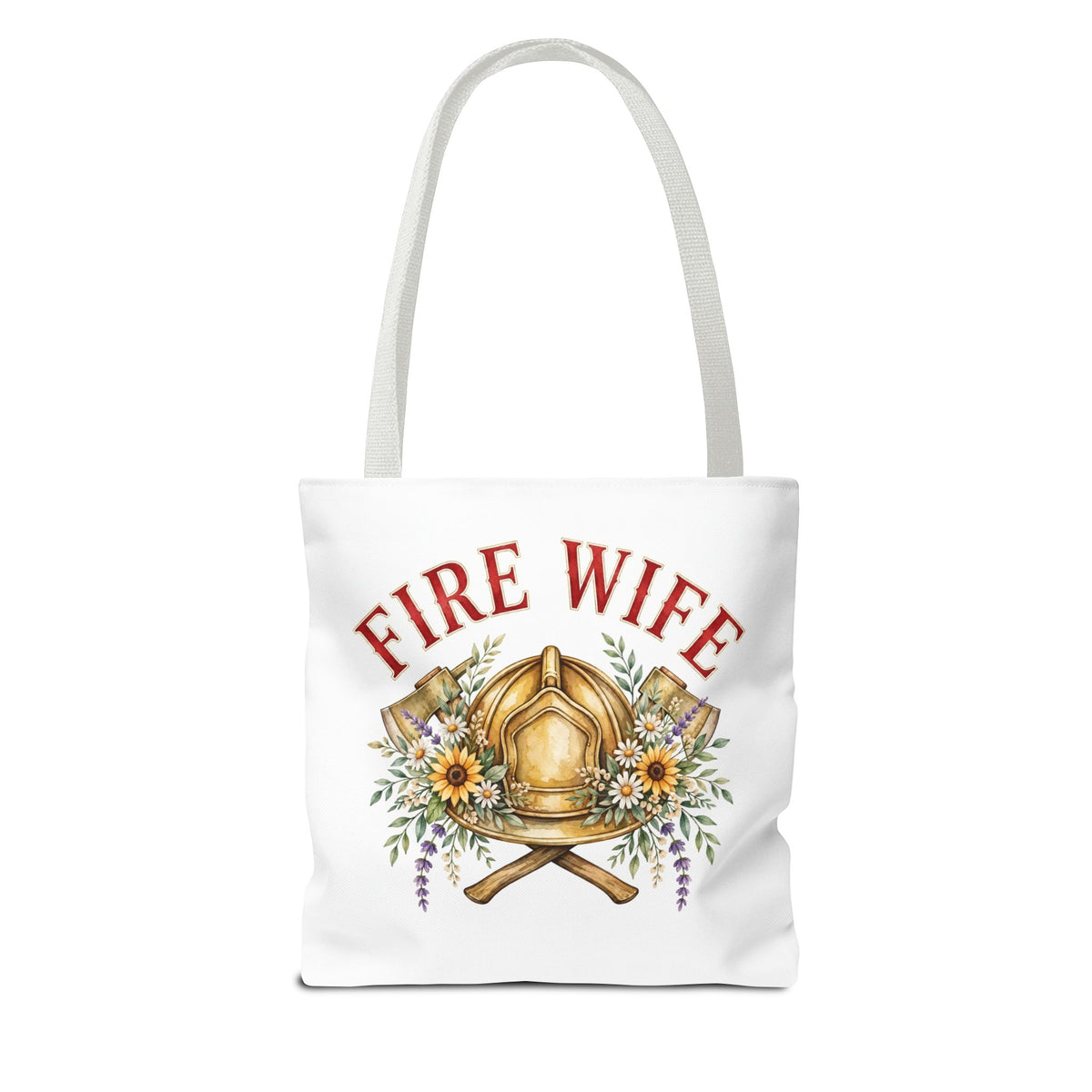 Personalized Fire Wife Tote Bag | Custom Name Firefighter Wife Gift