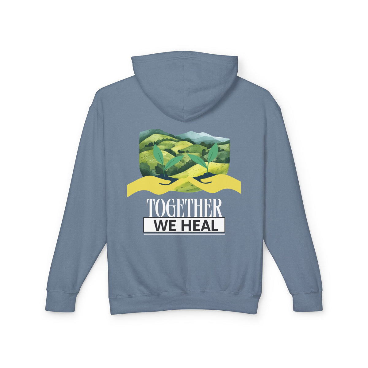 Together We Heal Unisex Lightweight Hooded Sweatshirt