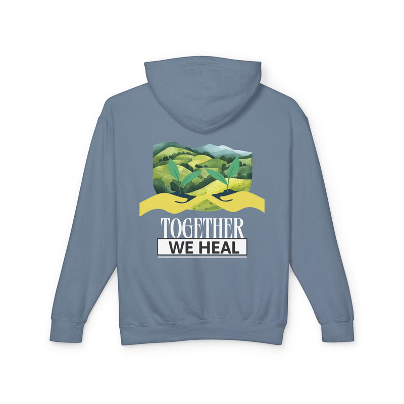 Together We Heal Unisex Lightweight Hooded Sweatshirt