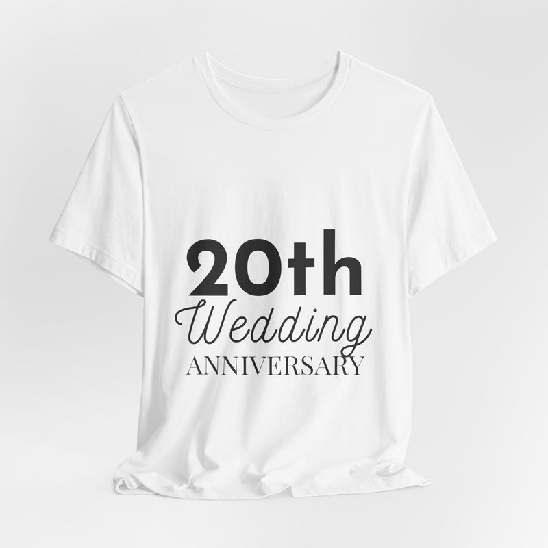 20th Wedding Anniversary T-Shirt - Anniversary Gift for Couples