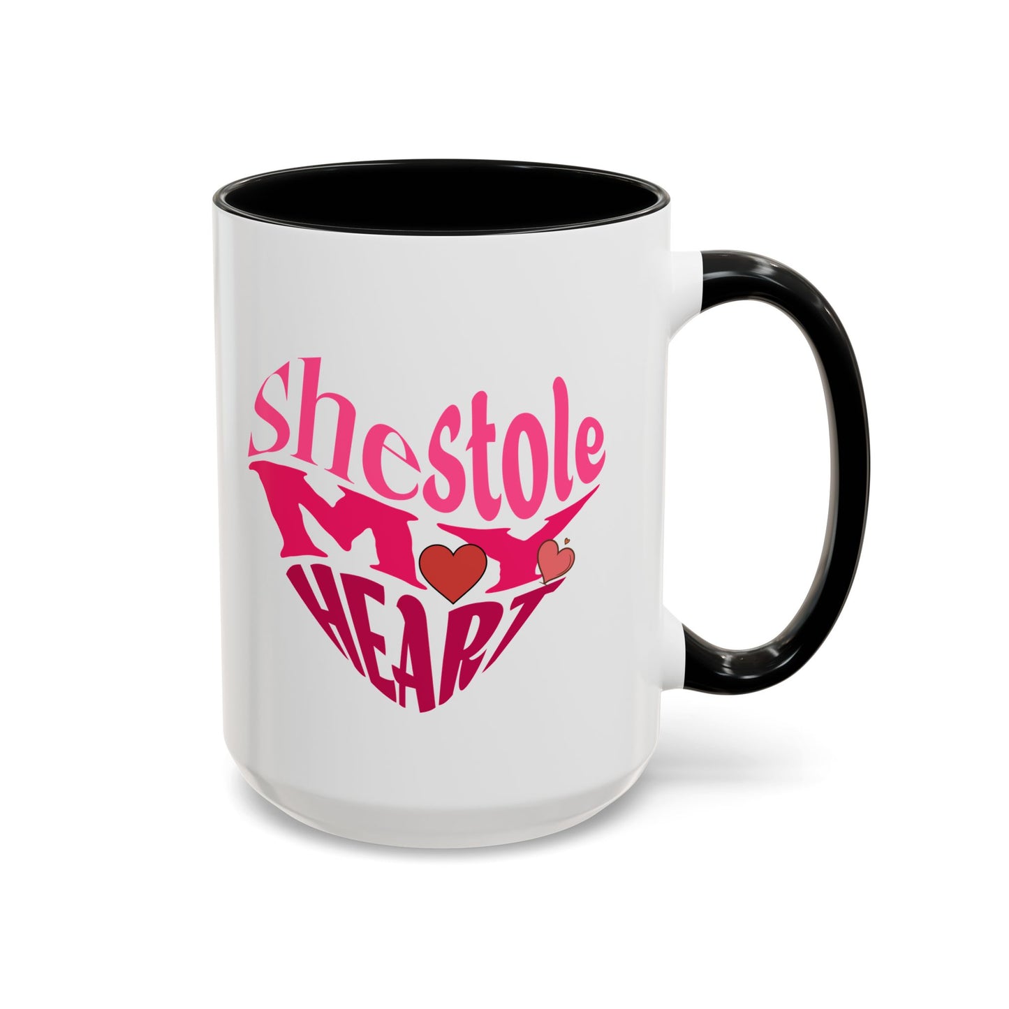 She Stole My Heart - Romantic Accent Coffee Mug (11, 15oz)