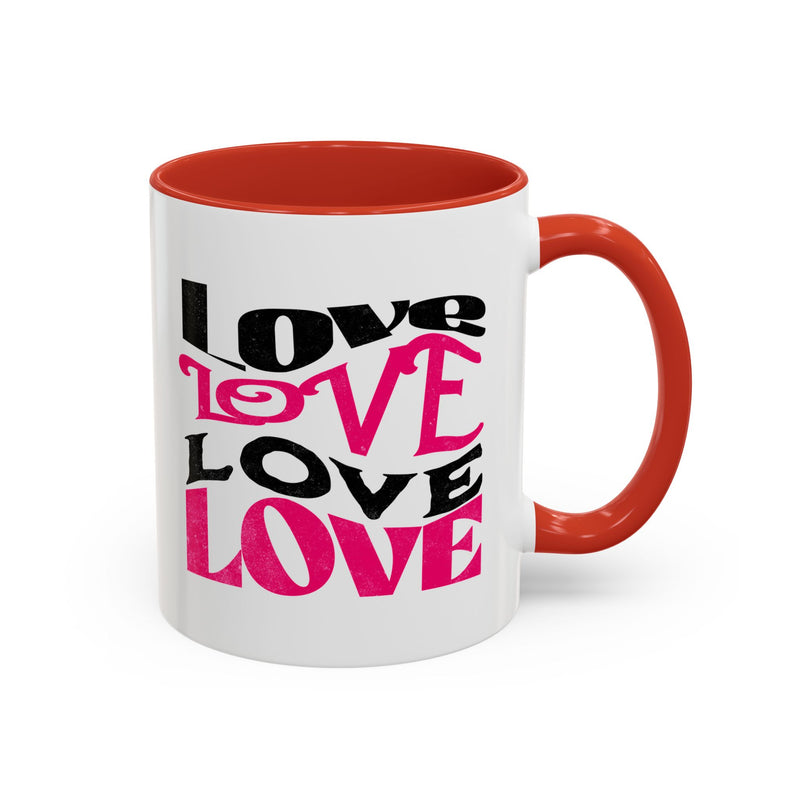Love Typography - Romantic Coffee Mug (11, 15oz)