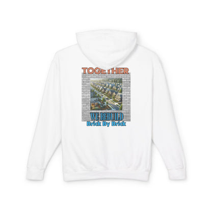 Together We Rebuild Unisex Lightweight Hooded Sweatshirt