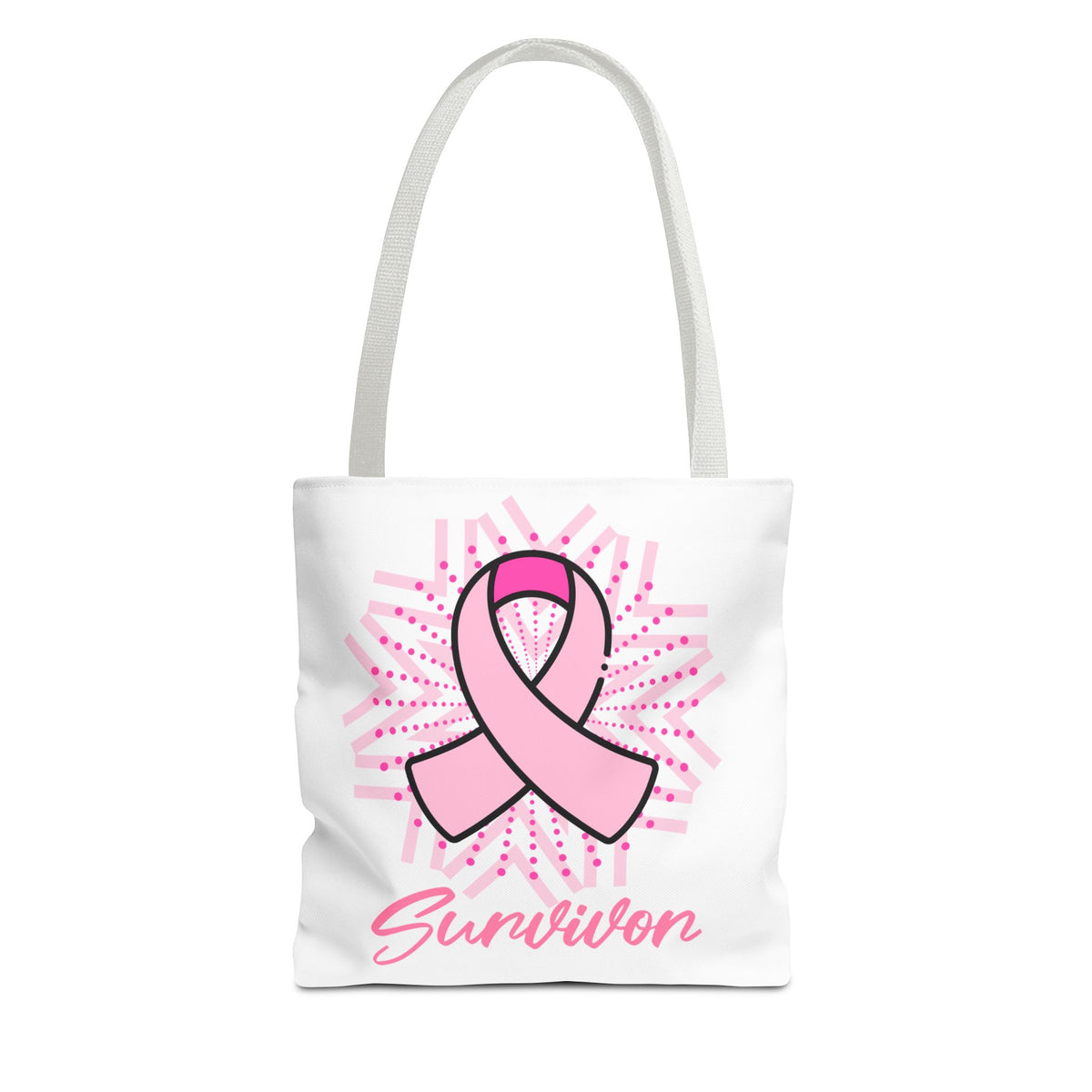 Breast Cancer Survivor Pink Ribbon Tote Bag