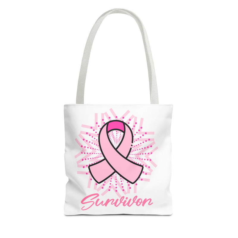 Breast Cancer Survivor Pink Ribbon Tote Bag