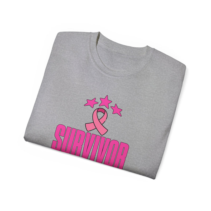 Survivor Mode: Always On -  Breast Cancer Survivor Ultra Cotton T-Shirt