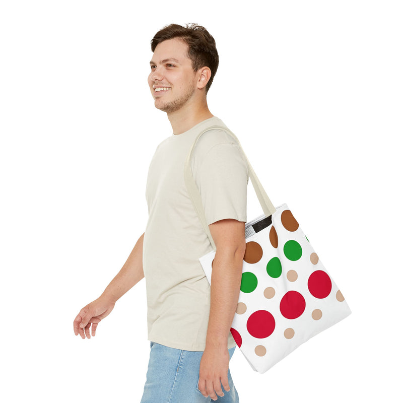 Colorful Polka Dot Tote Bag