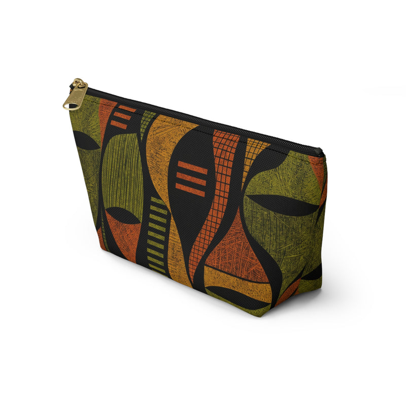 Retro Abstract Geometric Accessory Pouch
