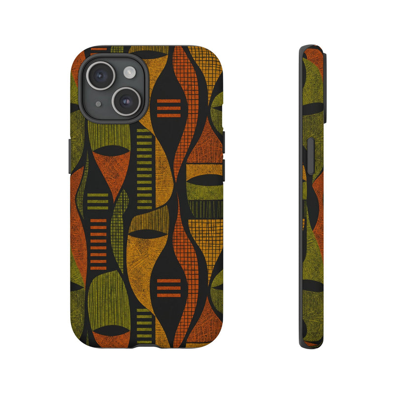 Geometric African-Inspired Tough Phone Case