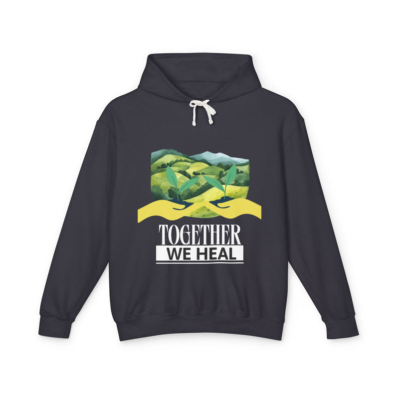 Together We Heal Unisex Lightweight Hooded Sweatshirt