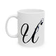 Letter "U" Decorative Monogram Design Coffee Mug