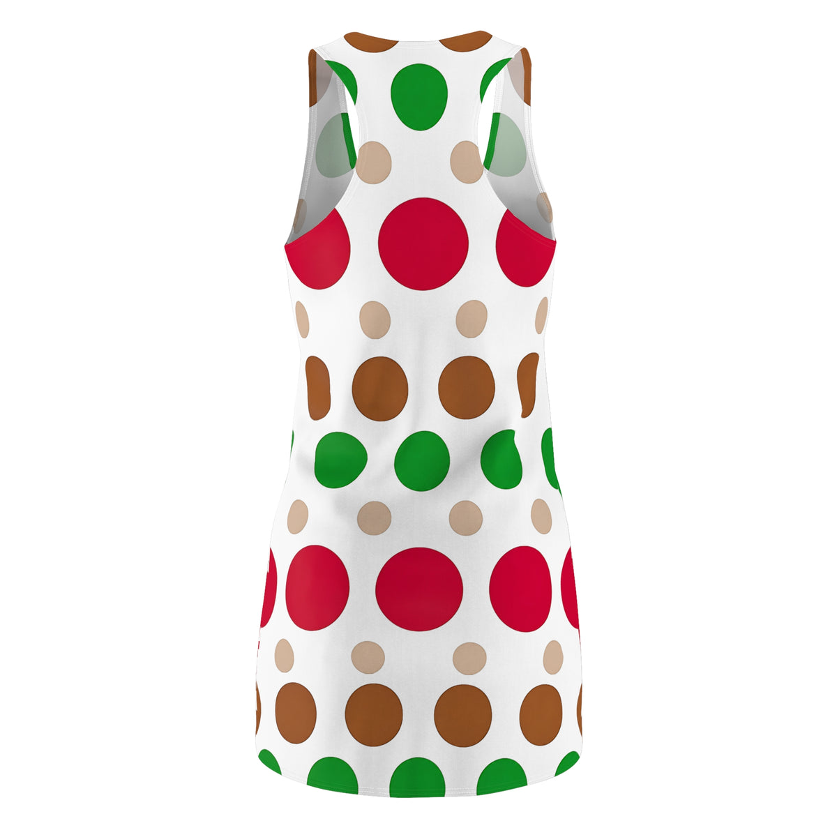 Colorful Polka Dot Racerback Dress