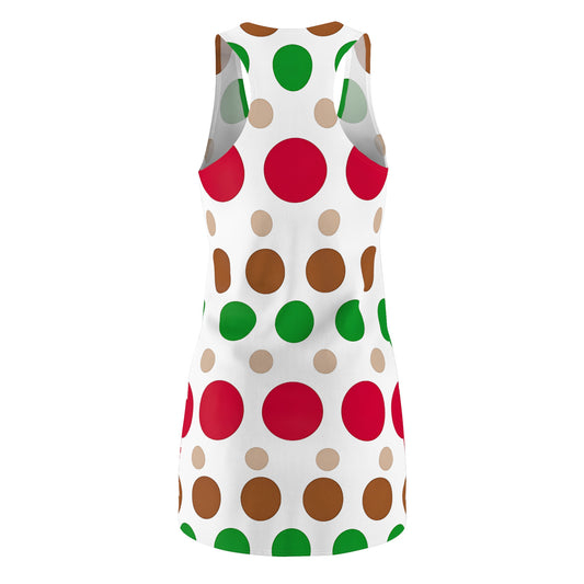 Colorful Polka Dot Racerback Dress