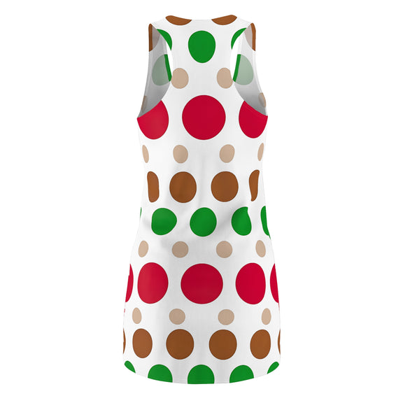 Colorful Polka Dot Racerback Dress