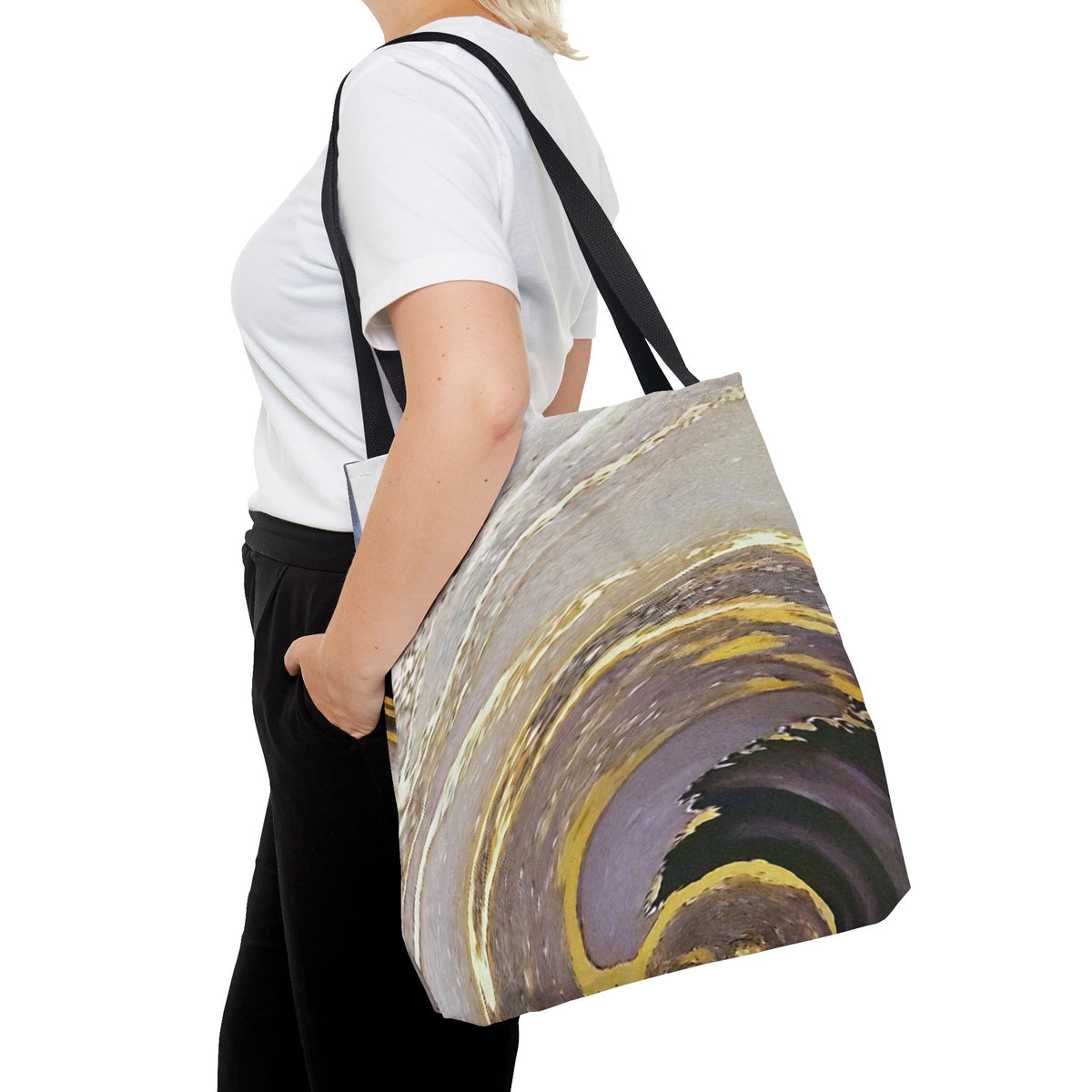 Marble Swirl Tote Bag (AOP)