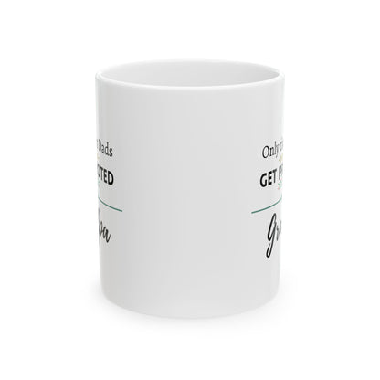 Only the Best Dads Get Promoted to Grandpa Coffee Mug 11oz - Grandpa Gift