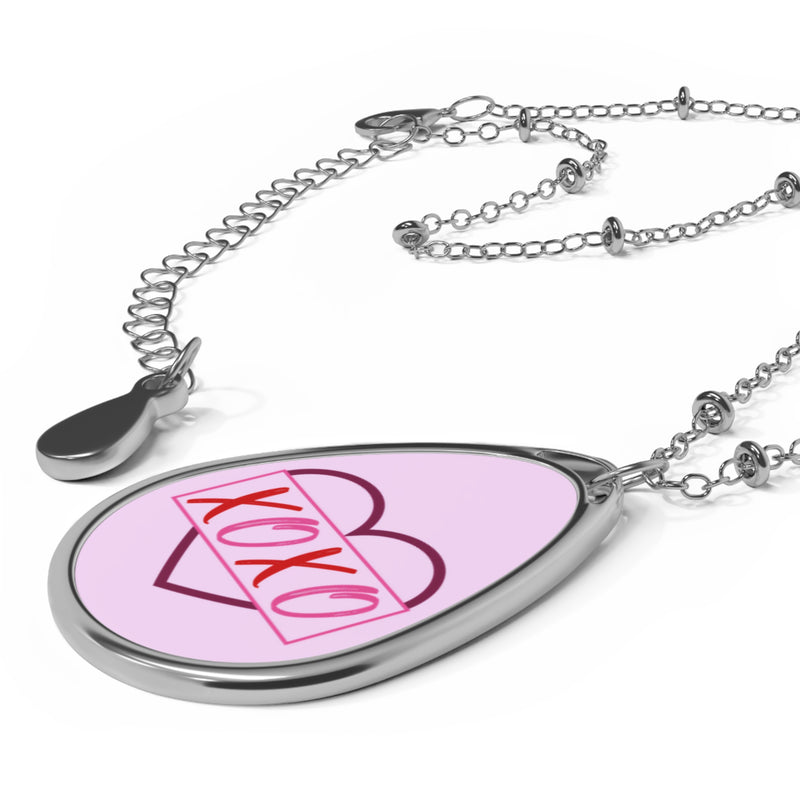 XOXO Oval Necklace