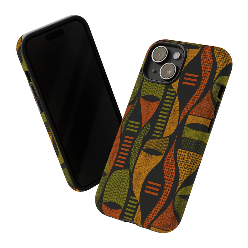 Geometric African-Inspired Tough Phone Case