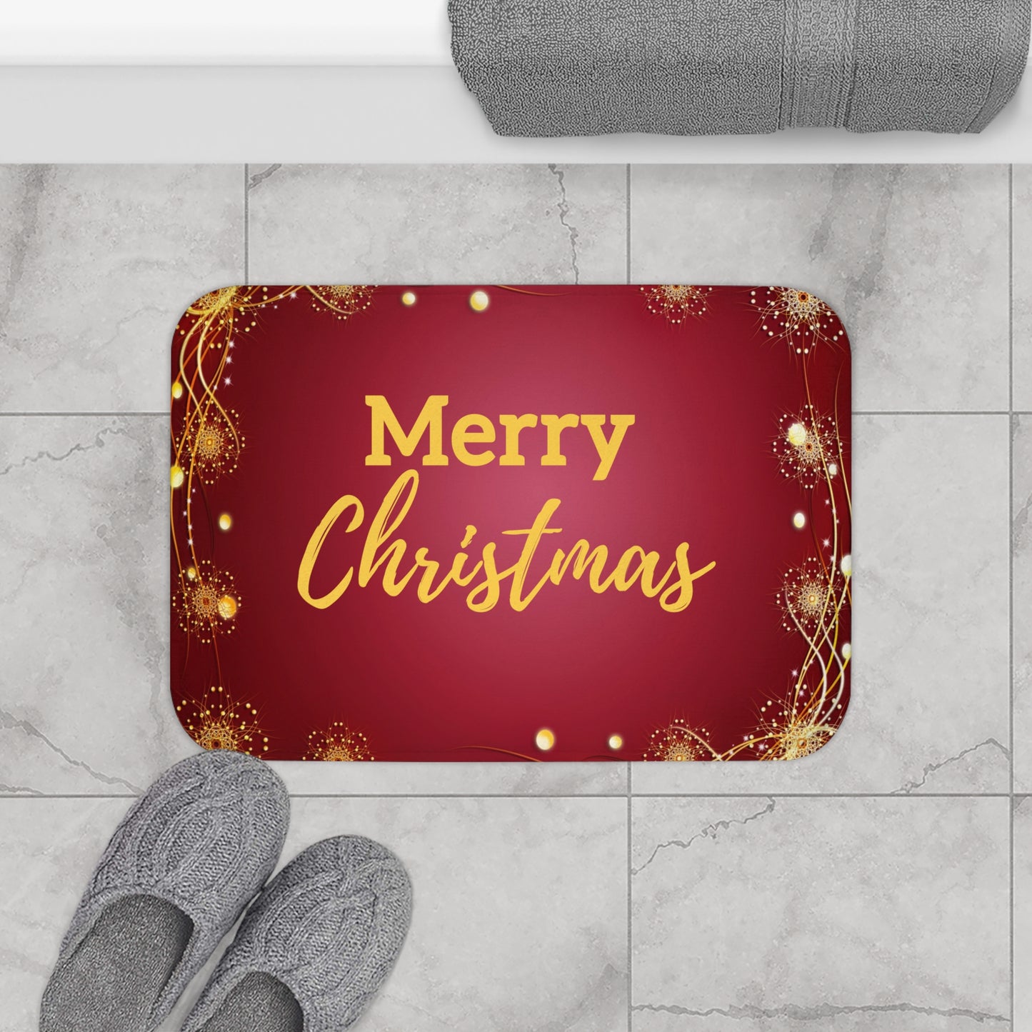 Merry Christmas Bath Mat