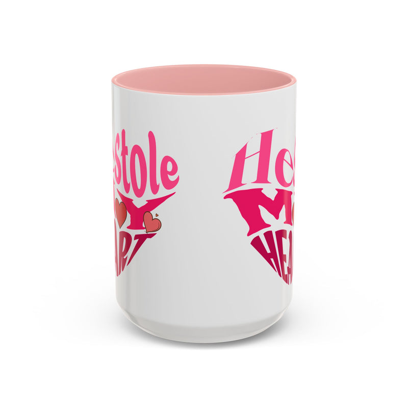 He Stole My Heart - Romantic Accent Coffee Mug (11, 15oz)