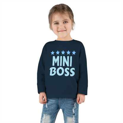 Mini Boss Toddler Long Sleeve Tee