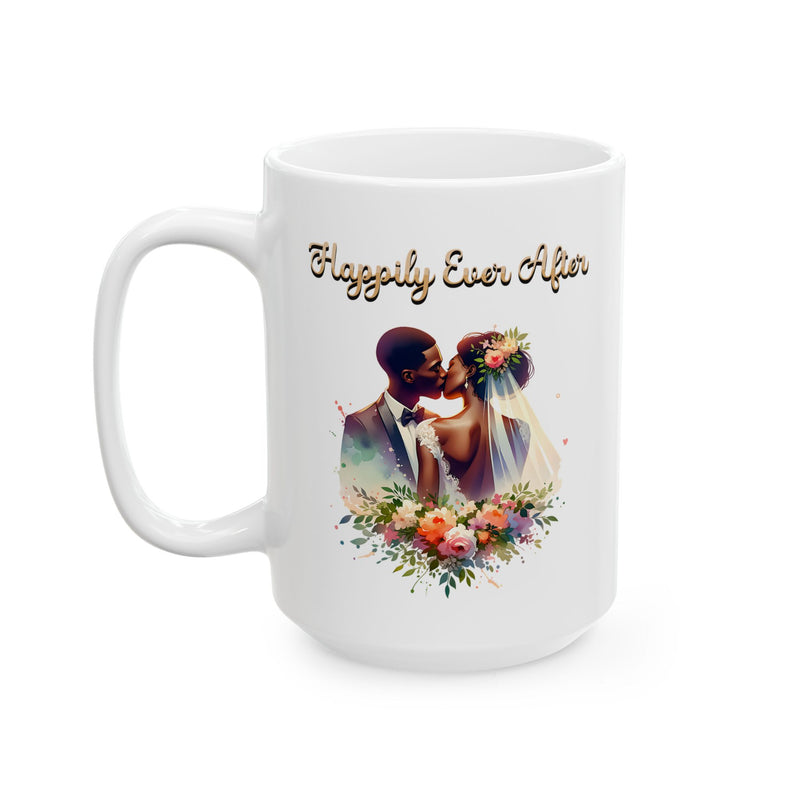 Happily Ever After - Romantic Wedding Coffee Mug
