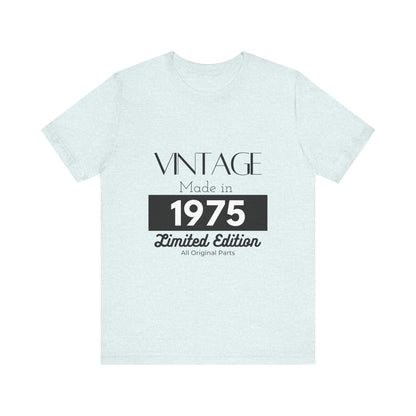 Personalized Custom Year "Vintage Limited Edition" Birthday Unisex Jersey Short Sleeve Tee