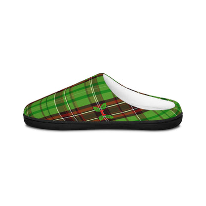 Christmas Striped Pattern Men's Indoor Slippers