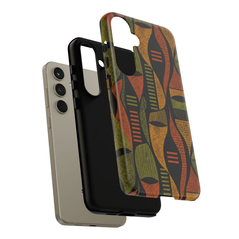 Geometric African-Inspired Tough Phone Case