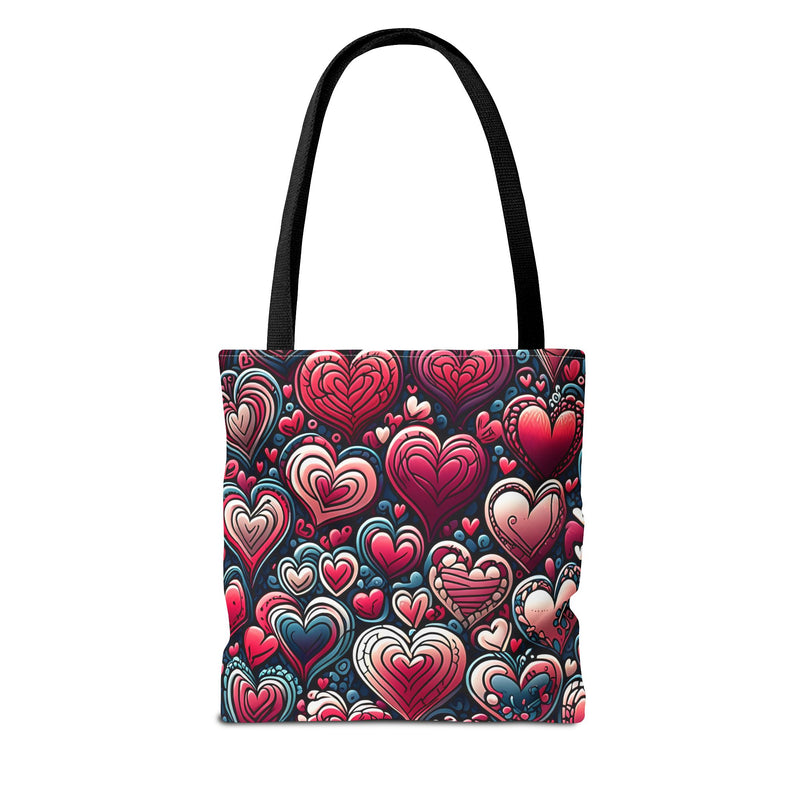 Decorative Heart Pattern - Romantic Tote Bag
