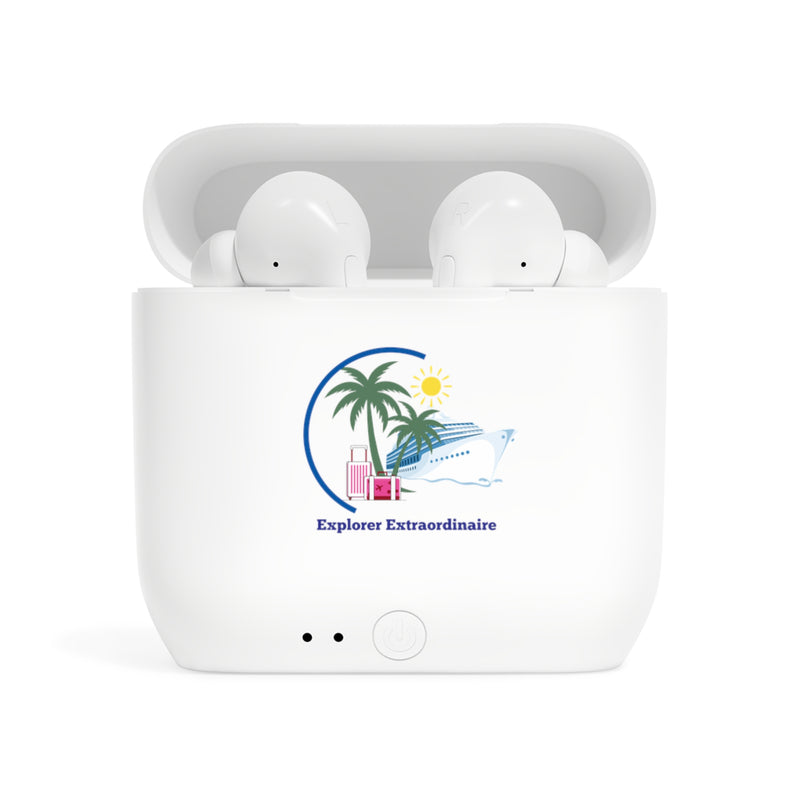 Explorer Extraordinaire Wireless Earbuds - Red Luggage Design