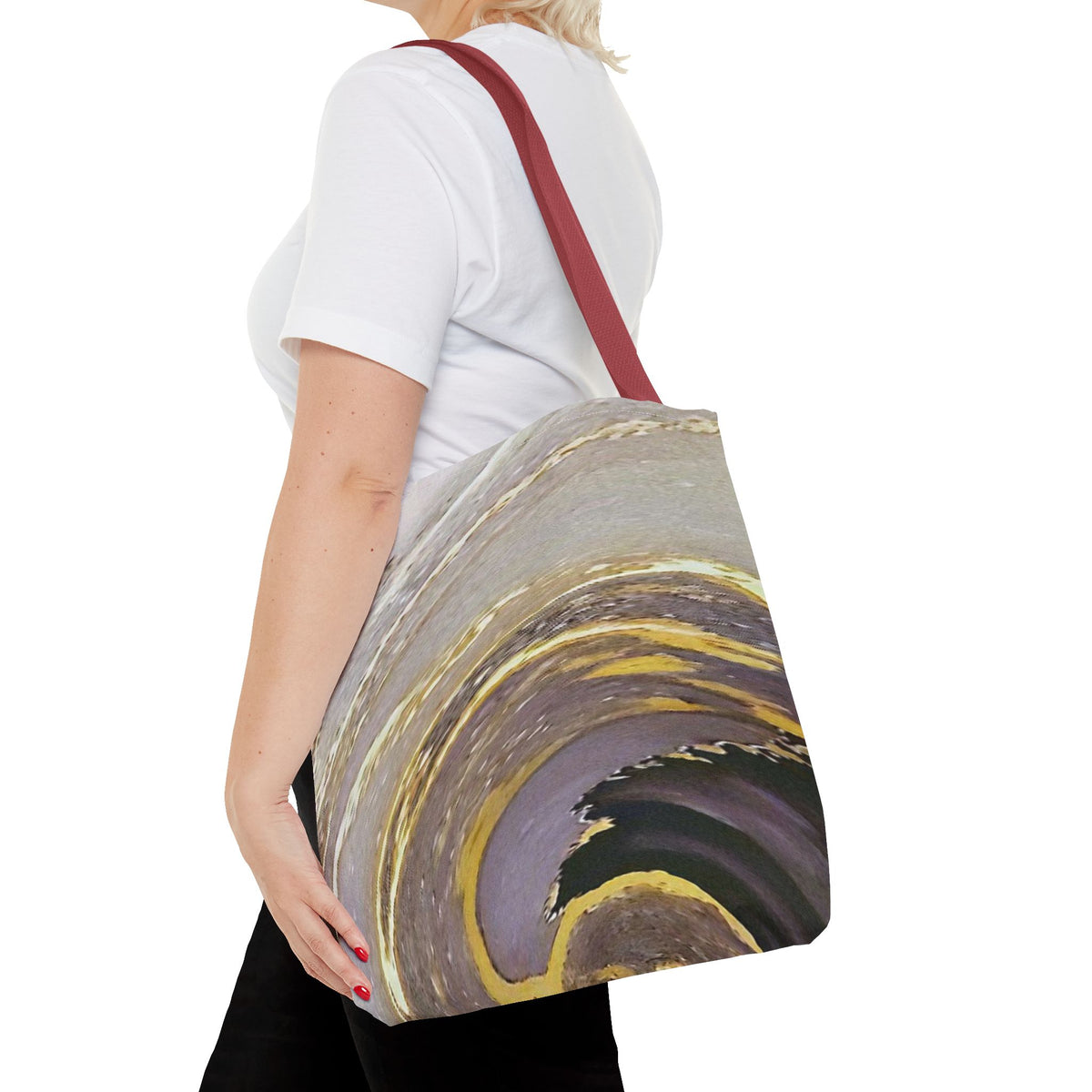 Marble Swirl Tote Bag (AOP)