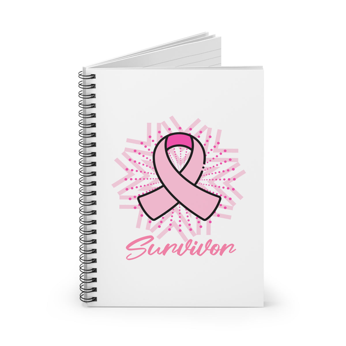 Breast Cancer Survivor Notebook — Pink Ribbon Awareness Journal
