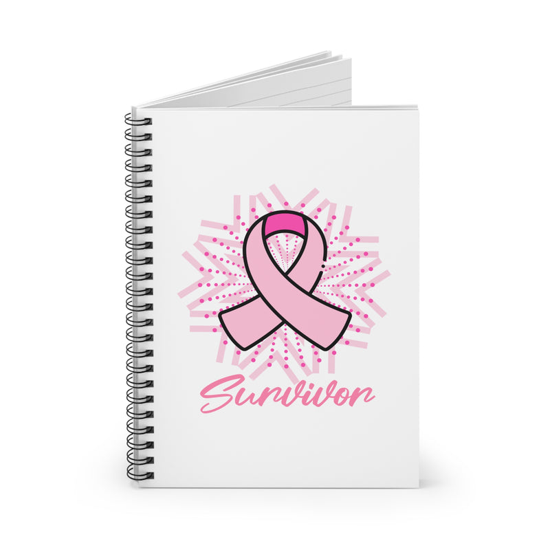 Breast Cancer Survivor Notebook — Pink Ribbon Awareness Journal