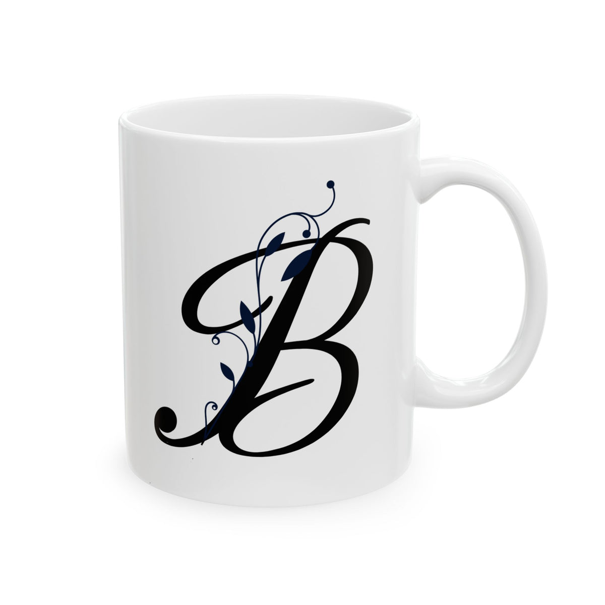 Letter "B" Decorative Monogram Design Coffee Mug