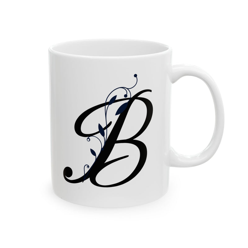 Letter "B" Decorative Monogram Design Coffee Mug