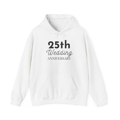 25th Wedding Anniversary Hoodie - Anniversary Gift for Couples