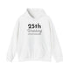 25th Wedding Anniversary Hoodie - Anniversary Gift for Couples