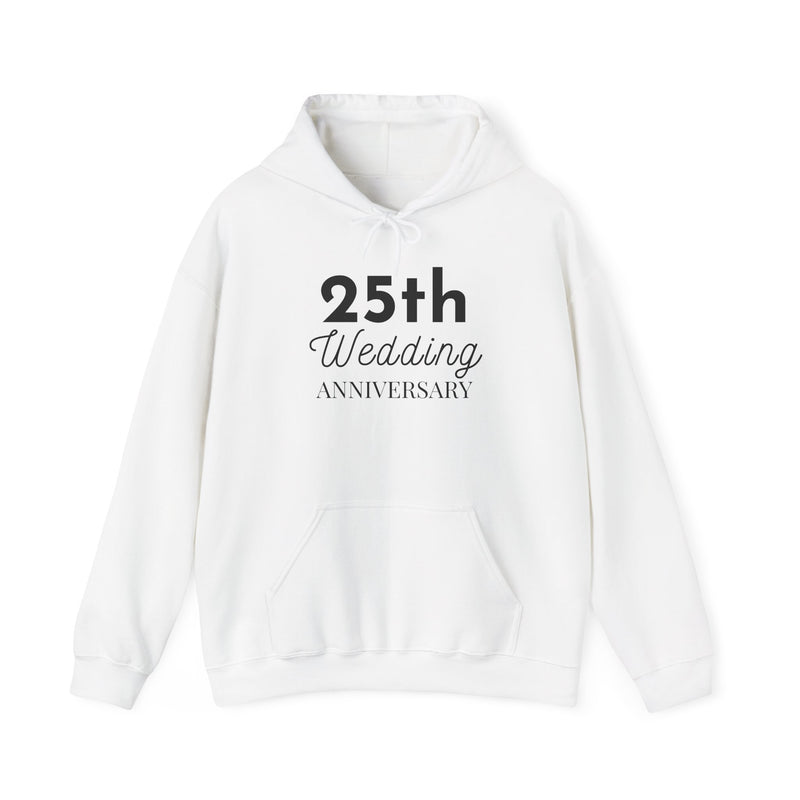 25th Wedding Anniversary Hoodie - Anniversary Gift for Couples