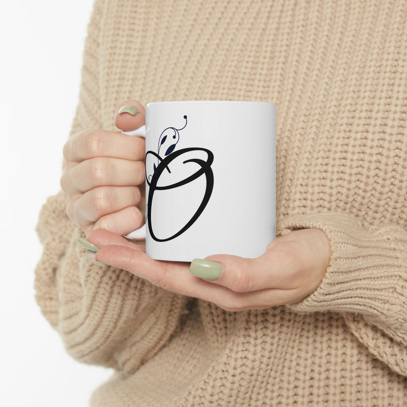 Letter "O" Decorative Monogram Design Coffee Mug