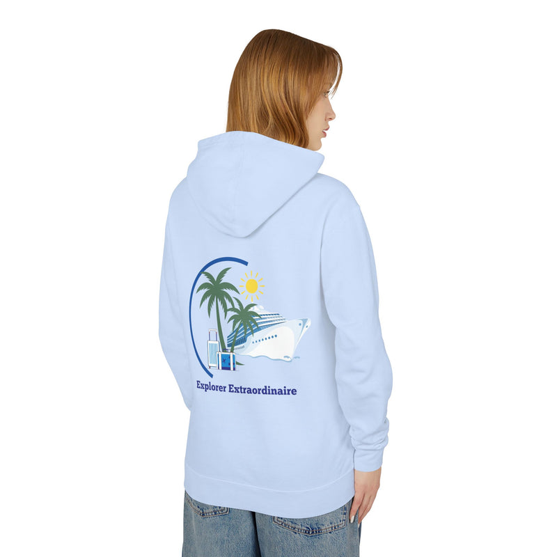 Explorer Extraordinaire Unisex Lightweight Hooded Sweatshirt