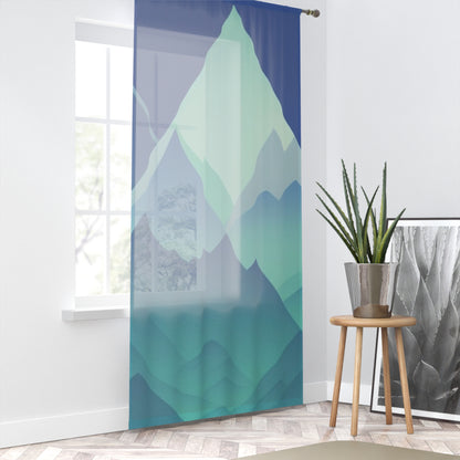 Abstract Mountain Window Curtain