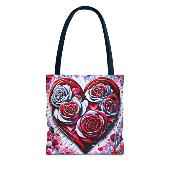 Rose Heart Tote Bag