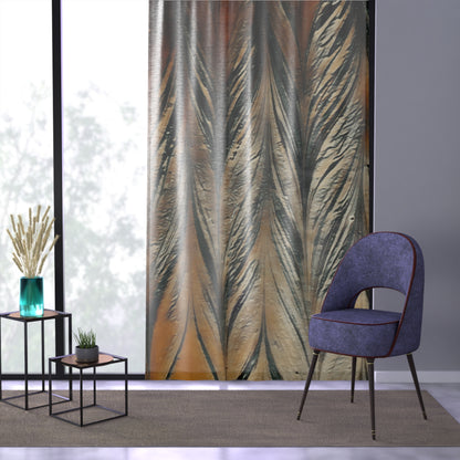 Acrylic Abstract Design Window Curtain