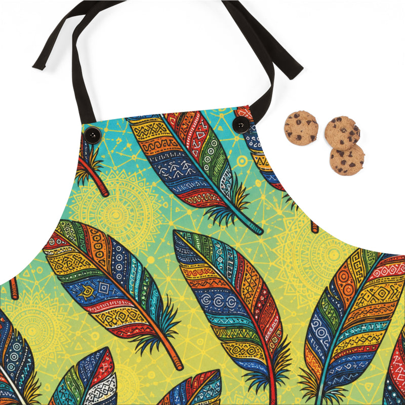 Boho Feathers Apron (AOP)