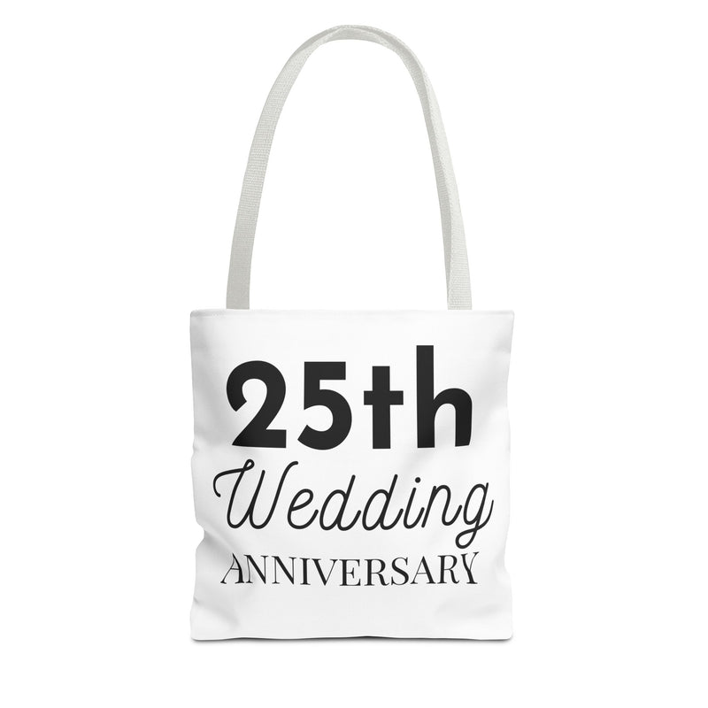 25th Wedding Anniversary Tote Bag - Anniversary Gift for Couples